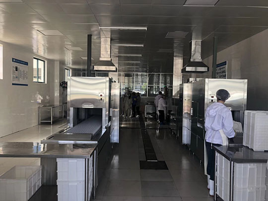 食堂洗碗機改善洗碗間布局